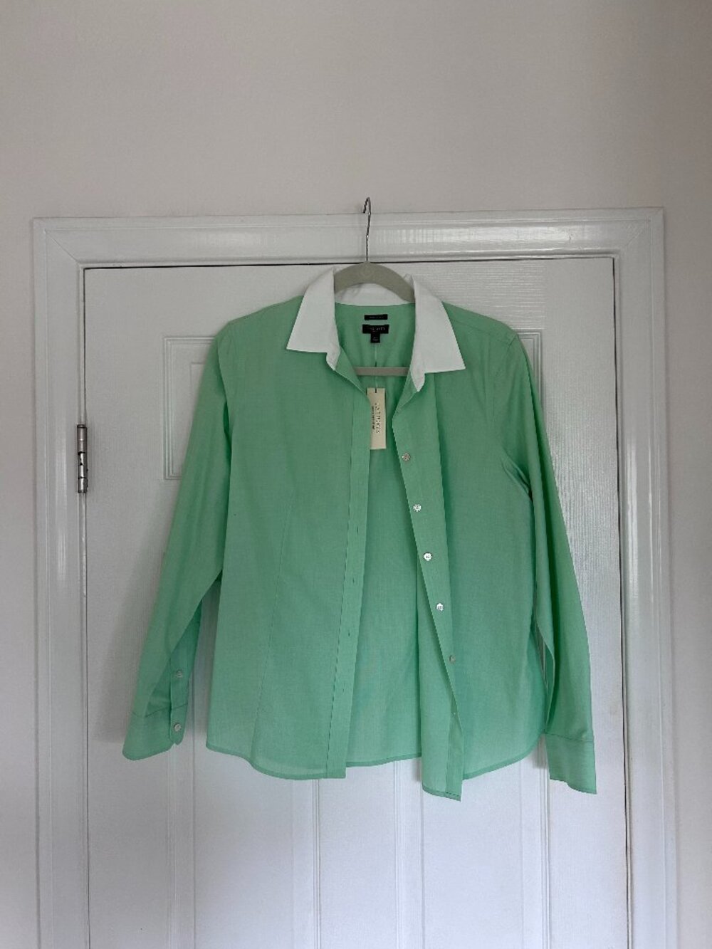Talbots Mint Collared Shirt